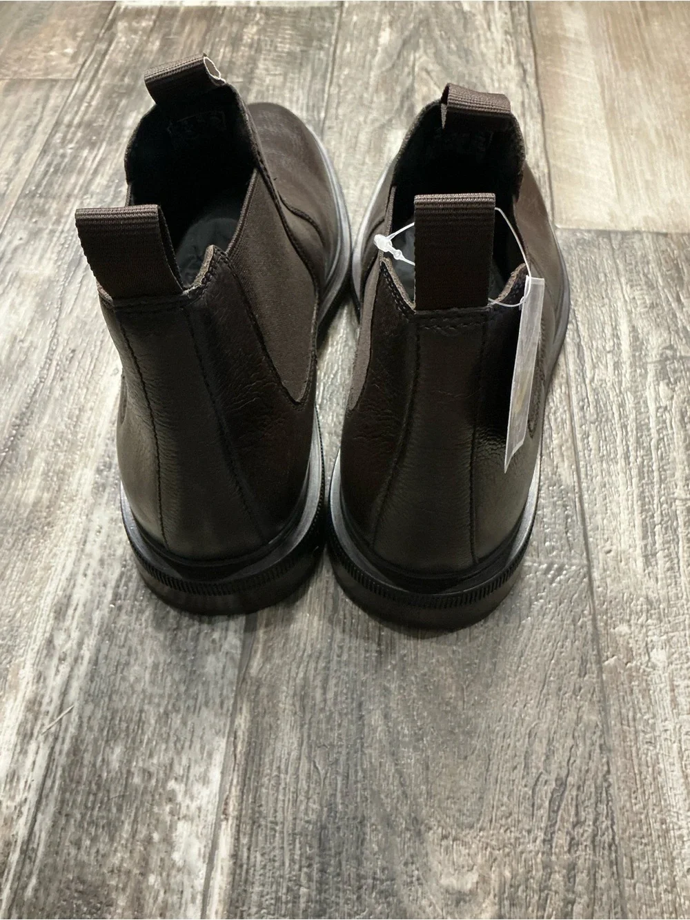 Clarks Men's Dark Brown Leather Chukka Chelsea Boots